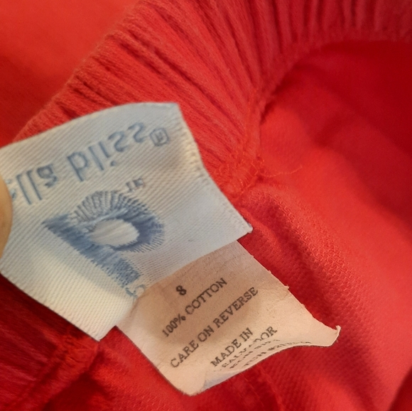 Red & white floral-ruffle print 2 PC Matching Set Girl's Size 7-8 - Picture 9 of 9